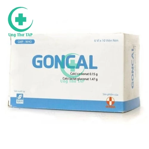 Goncal - Thuốc điều trị thiếu Calci, loãng xương