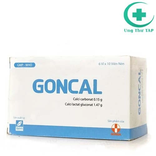 Goncal - Thuốc điều trị thiếu Calci, loãng xương