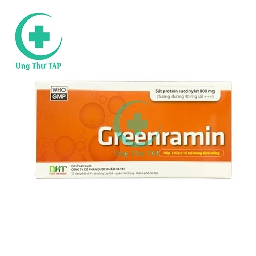 Greenramin 800 Hataphar - Thuốc điều trị thiếu máu do thiếu sắt