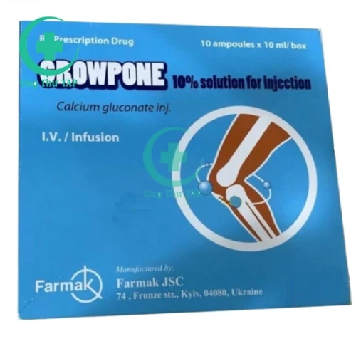 Growpone 10% - Thuốc điều trị hạ Calci huyết cấp hiệu quả
