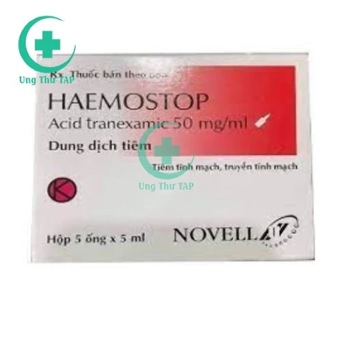 Haemostop 500mg/5ml - Thuốc ngăn ngừa và điều trị xuất huyết
