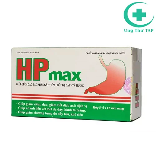 HP max -Giảm tác nhân gây viêm loét dạ dày, hành tá tràng