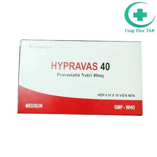 Hypravas 40 - Thuốc điều trị tăng cholesterol máu hiệu quả