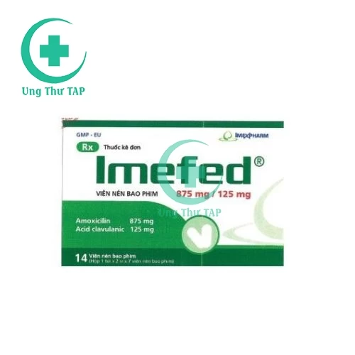 Imefed 875mg/125mg Imexpharm - Thuốc điều trị nhiễm trùng