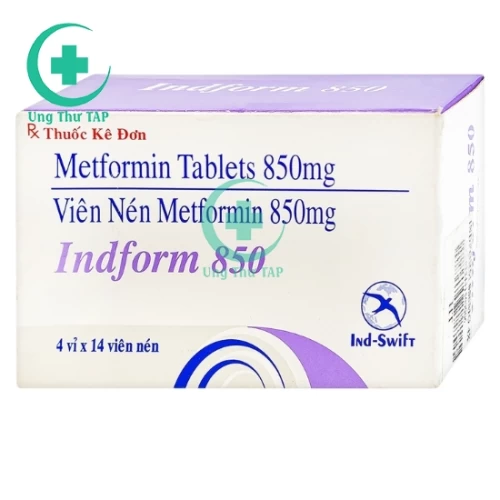 Indform 850 - Thuốc điều trị bệnh đái tháo đường type 2