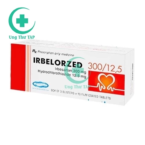 Irbelorzed 300/12.5 - Thuốc dùng trong điều trị tăng huyết áp