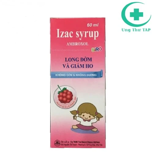 Izac Syrup Chai 60ml - Thuốc điều trị các bệnh đường hô hấp
