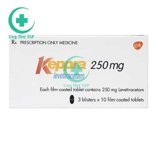 Keppra 250mg GSK - Thuốc điều trị các cơn động kinh của Bỉ