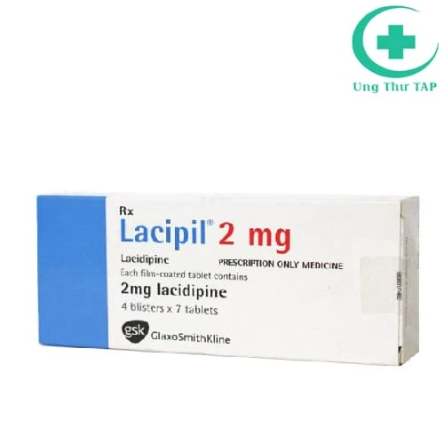 Lacipil 2mg GSK - Thuốc điều trị tăng huyết áp hiệu quả