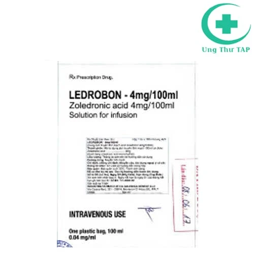 Ledrobon - 4mg/100ml - Thuốc điều trị calci máu do ung thư