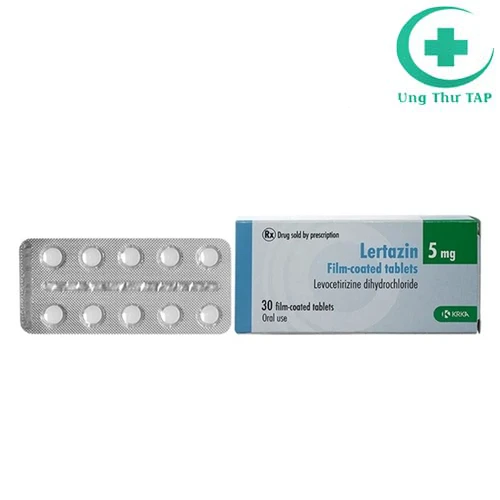 Lertazin 5mg - Thuốc điều trị các biểu hiện dị ứng do Histamin