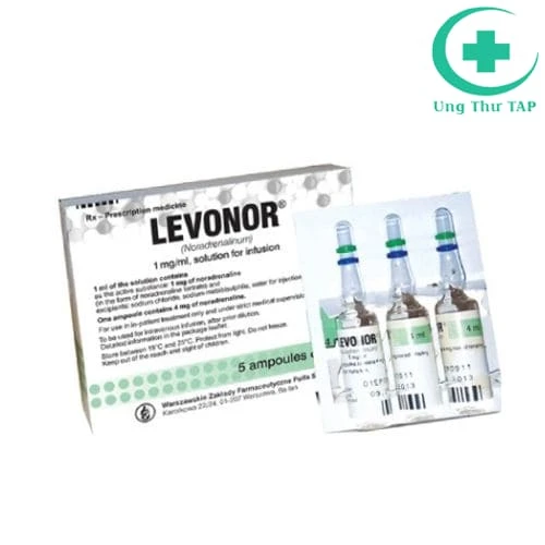Levonor 4mg/4ml - Thuốc điều trị suy giảm tuần hoàn