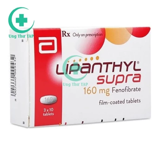 Lipanthyl Supra 160mg - Thuốc giúp hạ mỡ máu của Pháp