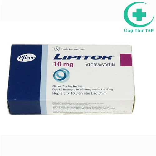 Lipitor 10mg - Thuốc hạ cholesterol trong máu hiệu quả