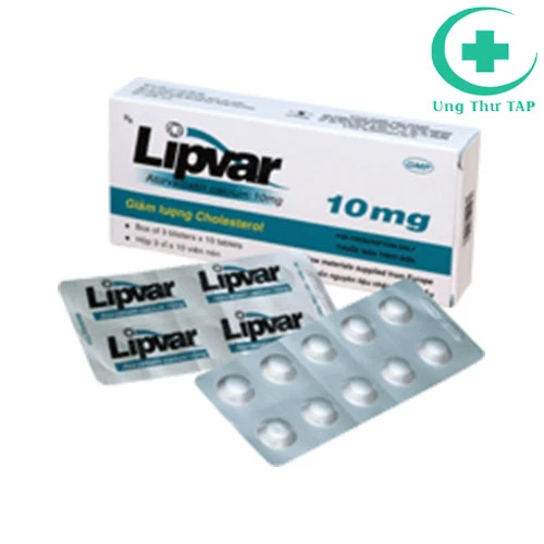 Lipvar 10 - Thuốc hỗ trợ làm giảm cholesterol toàn phần