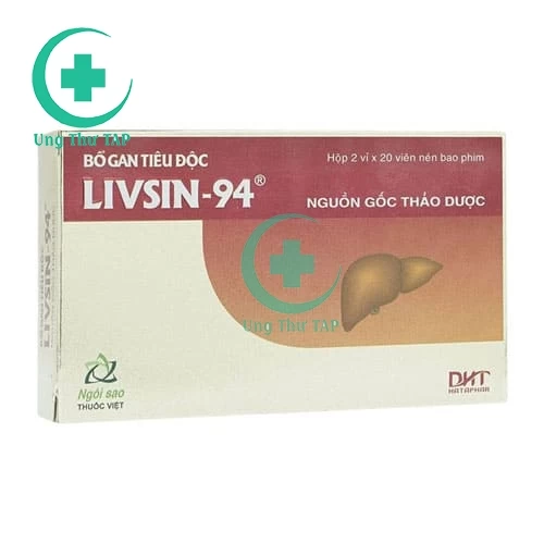 Bổ gan tiêu độc livsin 94 - hỗ trợ điều trị các bệnh về gan