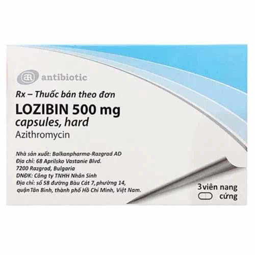 Lozibin 500mg - Thuốc điều trị nhiễm khuẩn đường hô hấp dưới