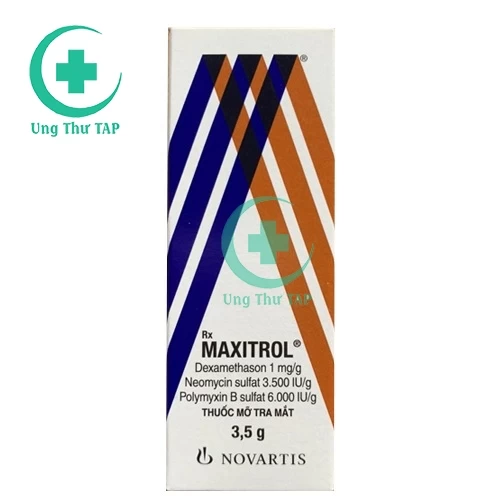 Maxitrol (Thuốc mỡ tra mắt) - Thuốc mỡ điều trị nhiễm khuẩn mắt