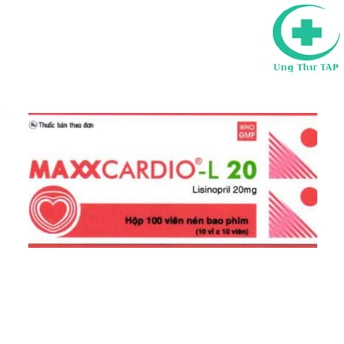 Maxxcardio L20 Plus - Thuốc điều trị tăng huyết áp, suy tim