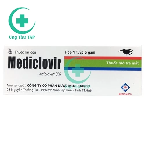 Mediclovir - Thuốc điều trị Viêm kết mạc hiệu quả, an toàn