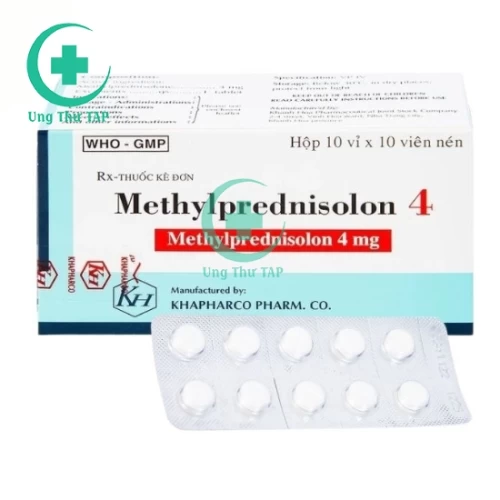 Methylprednisolon 4 - Thuốc điều trị viêm khớp, lupus ban đỏ