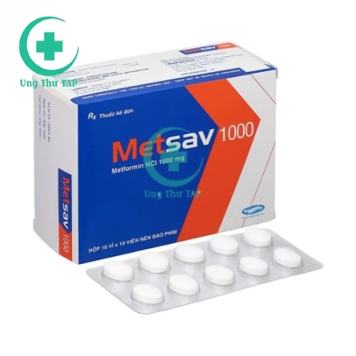 Metsav 1000 - Thuốc điều trị đái tháo đường type 2 hiệu quả