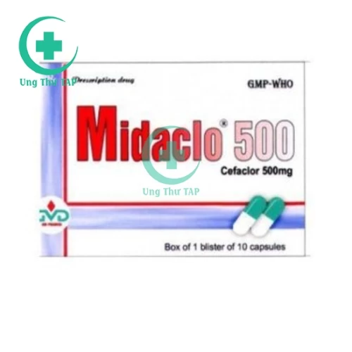 Midaclo 500 - Kháng sinh cho đường hô hấp,tiết niệu và da
