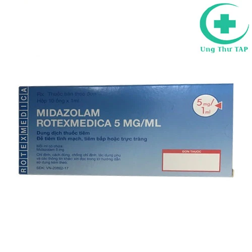 Midazolam 5mg/ml - Thuốc gây mê, gây tê hiệu quả của Đức