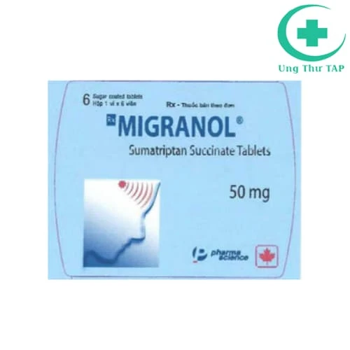 Migranol 50mg Pharmascience - Điều trị đau nửa đầu hiệu quả