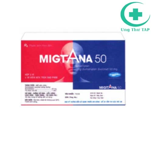 Migtana 50 Savipharm - Thuốc trị đau nửa đầu hiệu quả