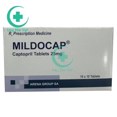 Mildocap - điều trị cao huyết áp, suy tim sung huyết hiệu quả.