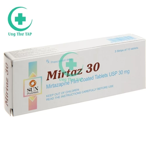 Mirtaz 30 Sun Pharma - Thuốc điều trị trầm cảm hiệu quả