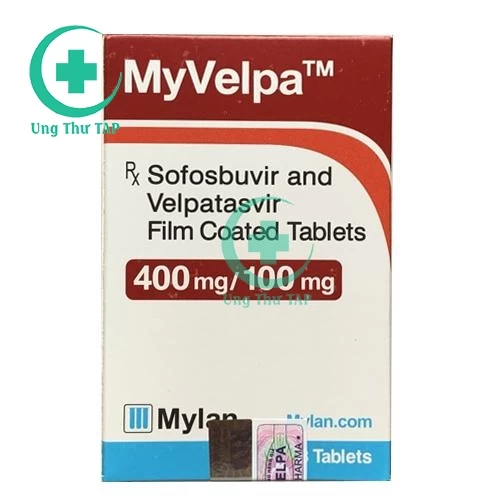 Myvelpa 400mg/100mg ( hộp/28 viên) - Thuốc điều trị viêm gan C