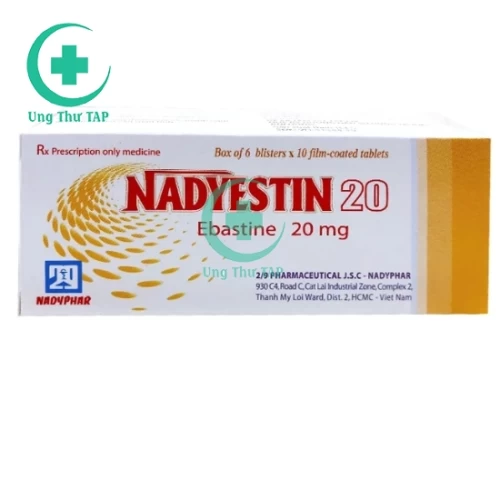 Nadyestin 20 - Thuốc điều trị viêm mũi dị ứng, mè đay hiệu quả