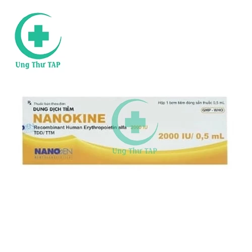Nanokine 2000 IU/0,5ml - Thuốc điều trị thiếu máu hiệu quả