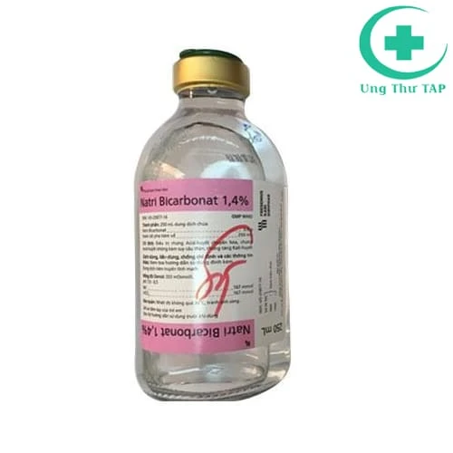 Natri bicarbonat 1,4% 250ml - Điều trị nhiễm toan chuyển hóa