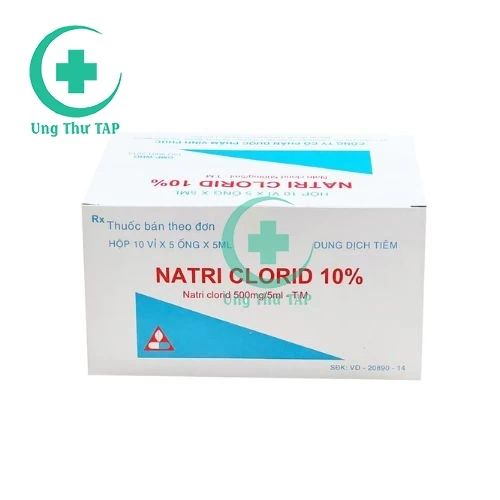 Natri clorid Vinphaco-Thuốc tiêm điều trị thiếu hụt Natri Clorid 