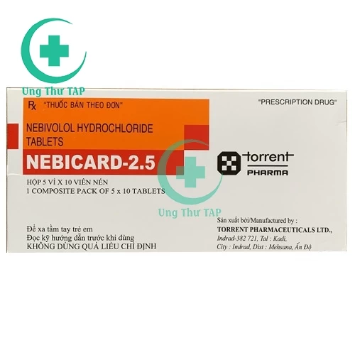 Nebicard -2.5 Torrent - Thuốc điều trị tăng huyết áp của Ấn Độ