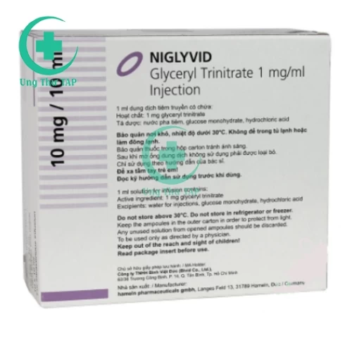 Niglyvid - Thuốc điều trị đau thắt ngực, suy tim sung huyết