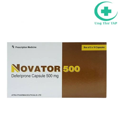 Novator 500mg (Deferiprone) - Thuốc điều trị quá liều sắt