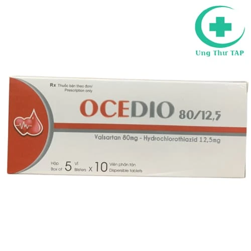 Ocedio 80/12,5 - Thuốc điều trị nhồi máu cơ tim hiệu quả