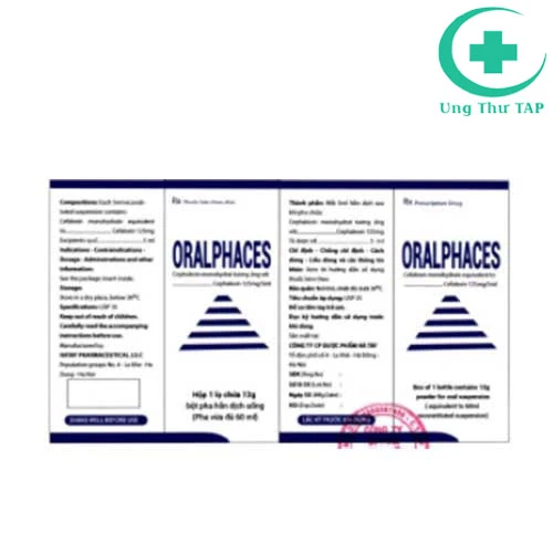 Oralphaces 125mg - Thuốc điều trị viêm tai giữa, viêm xoang