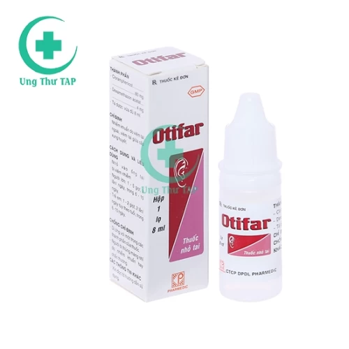 Otifar 8ml Pharmedic - Thuốc điều trị viêm, nhiễm khuẩn tai