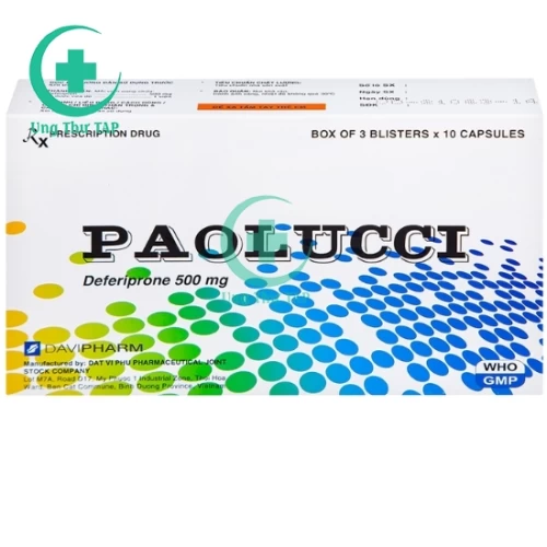 Paolucci - Thuốc điều trị tình trạng dư thừa sắt trong cơ thể