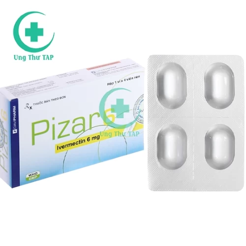 Pizar-6 Davipharm - Thuốc điều trị nhiễm giun lươn, giun chỉ