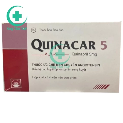 Quinacar 5 - Thuốc điều trị tăng huyết áp vô căn hiệu quả