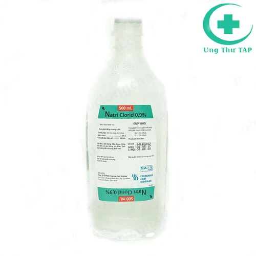 Natri clorid 0,9% 500ml Garden -Thuốc bổ sung natri chloride, nước 