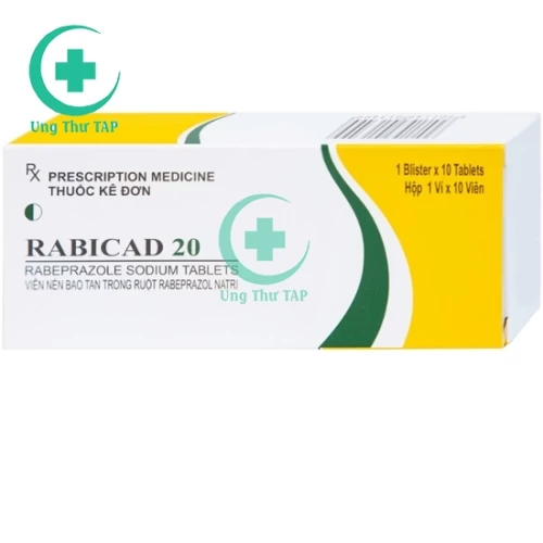 Rabicad 20 Cadila - Thuốc điều trị loét dạ dày - tá tràng