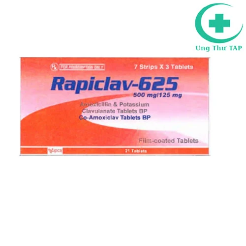 RAPICLAV-625 - Thuốc điều trị nhiễm khuẩn hiệu quả