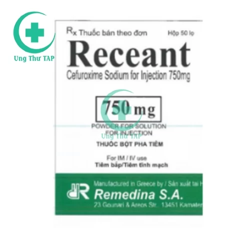 Receant 750mg Remedina - Thuốc điều trị nhiễm khuẩn của Hy Lạp